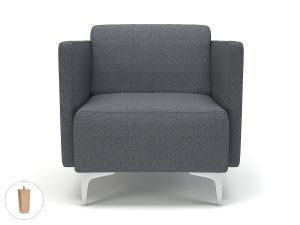 Napa Slim Arm 75cm Wide Armchair in Camira Era Fabric - Image 83
