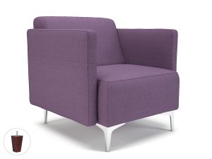 Napa Slim Arm 75cm Wide Armchair in Camira Era Fabric - Image 91