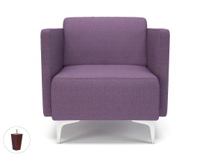 Napa Slim Arm 75cm Wide Armchair in Camira Era Fabric - Image 92