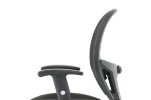 Denver High Mesh Back Black Task Operator Office Chair with Arms - Image 18