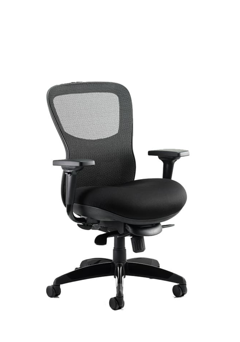 Stealth Shadow High Mesh Back Ergonomic Posture Chair with Arms - Image 3