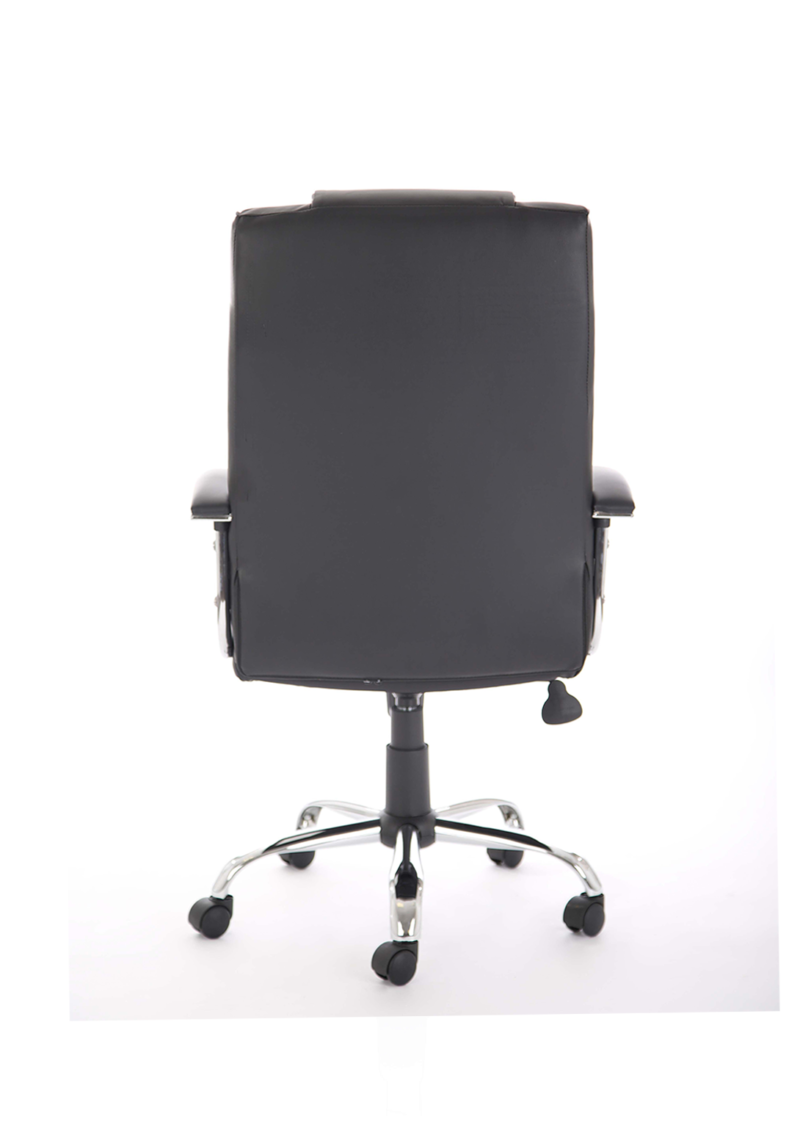 Thrift High Back Executive Black Leather Office Chair with Arms - Image 3