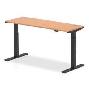 Air Height Adjustable Slimline Desk With Cable Ports - Image 46