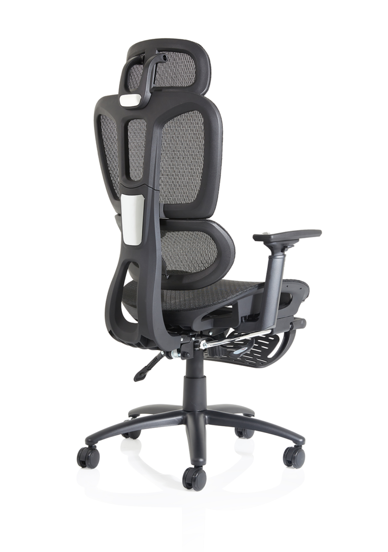 Horizon Executive Mesh Chair With Height Adjustable Arms and Footrest - Image 8