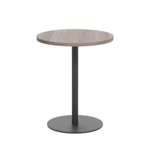 Contract Table Mid | 600mm | Grey Oak/Black