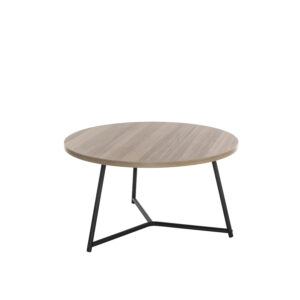 Trinity Table Low | 800mm | Grey Oak/Black