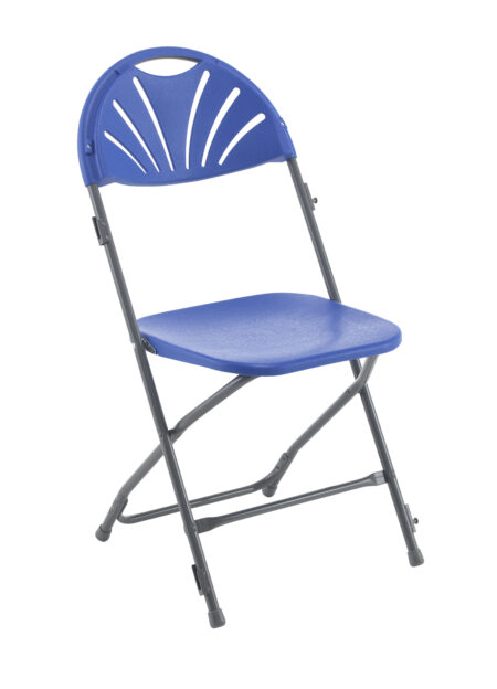 Titan Linking Fan Back Folding Chair | Blue
