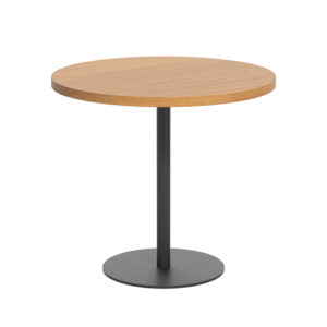 Contract Table Mid | 800mm | Nova Oak/Black