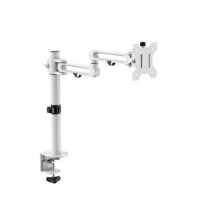 Pole Mounted Monitor Arm | White