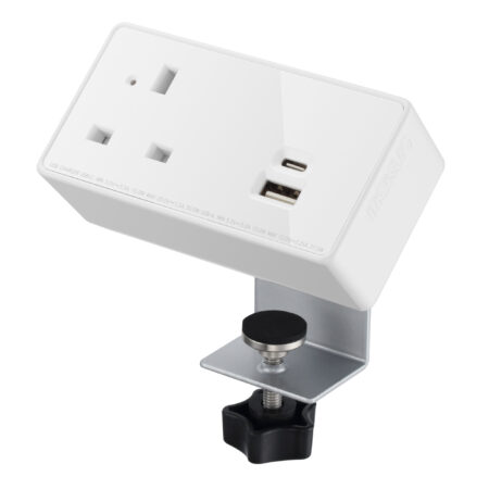Desktop Power Module | 1 Outlet | 30W USB-C and 27W USB-A | White/White