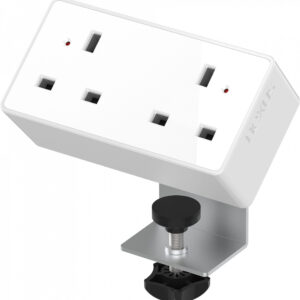 Desktop Power Module | 2 Outlets | No USB | White/White
