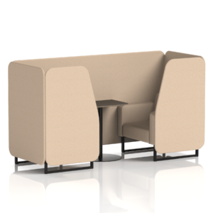 Brixworth Booth With Black Legs And Black Table In Single Tone - Image 19
