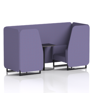 Brixworth Booth With Black Legs And Black Table In Single Tone - Image 22