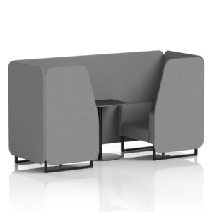 Brixworth Booth With Black Legs And Black Table In Single Tone - Image 23