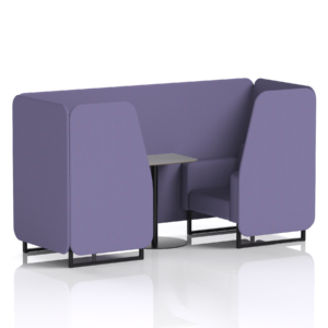 Brixworth Booth With Black Legs And Grey Table In Single Tone - Image 22