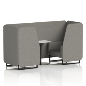 Brixworth Booth With Black Legs And White Table In Single Tone - Image 10