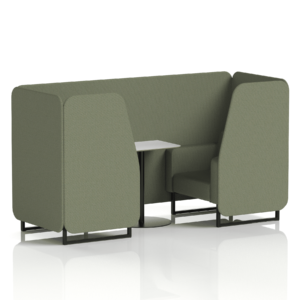 Brixworth Booth With Black Legs And White Table In Single Tone - Image 14