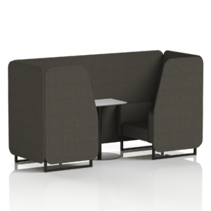 Brixworth Booth With Black Legs And White Table In Single Tone - Image 16