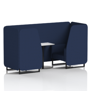 Brixworth Booth With Black Legs And White Table In Single Tone - Image 20