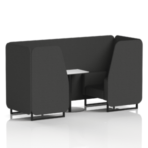 Brixworth Booth With Black Legs And White Table In Single Tone - Image 21