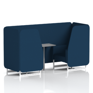 Brixworth Booth With White Legs And Grey Table In Single Tone - Image 8
