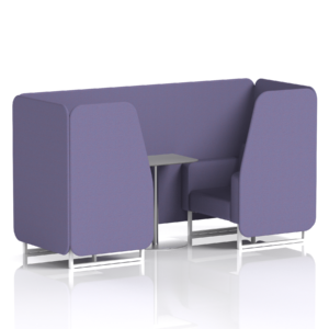 Brixworth Booth With White Legs And Grey Table In Single Tone - Image 22