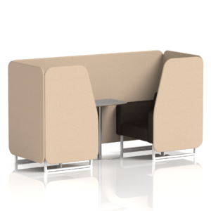 Brixworth Booth With White Legs And Grey Table In Two Tone - Image 19