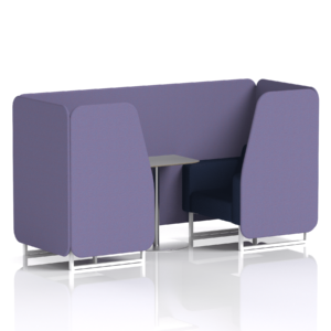 Brixworth Booth With White Legs And Grey Table In Two Tone - Image 22