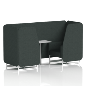 Brixworth Booth With White Legs And White Table In Single Tone - Image 3