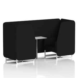 Brixworth Booth With White Legs And White Table In Single Tone - Image 9