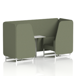 Brixworth Booth With White Legs And White Table In Single Tone - Image 14