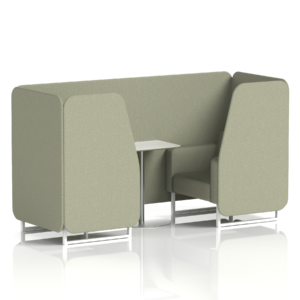 Brixworth Booth With White Legs And White Table In Single Tone - Image 15