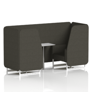 Brixworth Booth With White Legs And White Table In Single Tone - Image 16