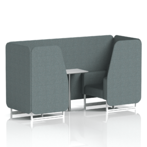 Brixworth Booth With White Legs And White Table In Single Tone - Image 18