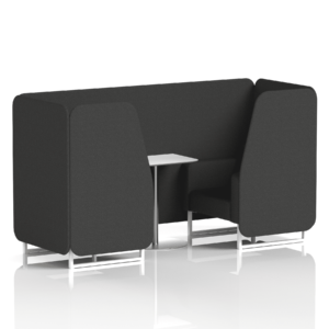 Brixworth Booth With White Legs And White Table In Single Tone - Image 21