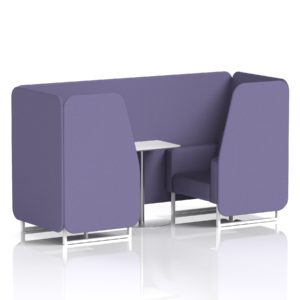 Brixworth Booth With White Legs And White Table In Single Tone - Image 22