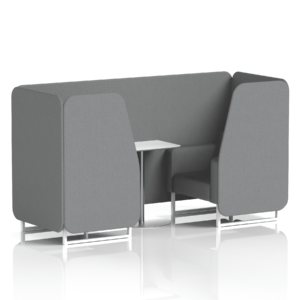 Brixworth Booth With White Legs And White Table In Single Tone - Image 23