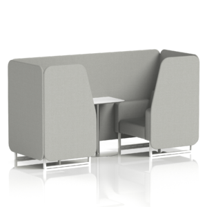 Brixworth Booth With White Legs And White Table In Single Tone - Image 28