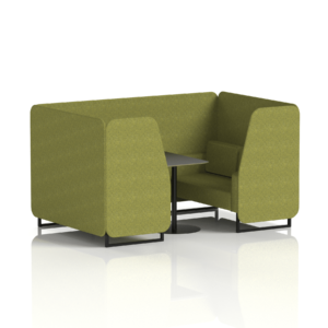 Brixworth Booth With Black Legs And Black Table In Single Tone - Image 34