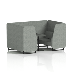 Brixworth Booth With Black Legs And Black Table In Single Tone - Image 35