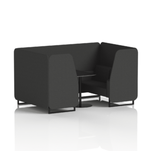 Brixworth Booth With Black Legs And Black Table In Single Tone - Image 51