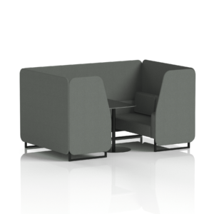 Brixworth Booth With Black Legs And Black Table In Single Tone - Image 56