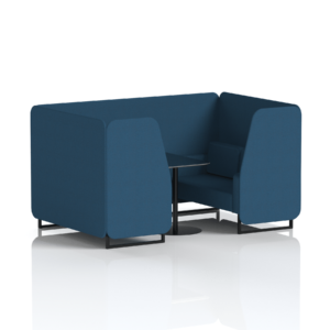 Brixworth Booth With Black Legs And Black Table In Single Tone - Image 59