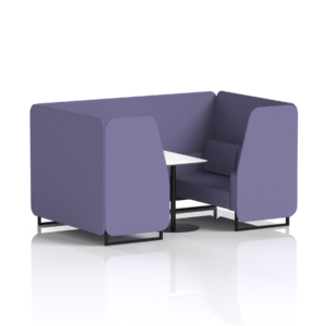 Brixworth Booth With Black Legs And White Table In Single Tone - Image 52