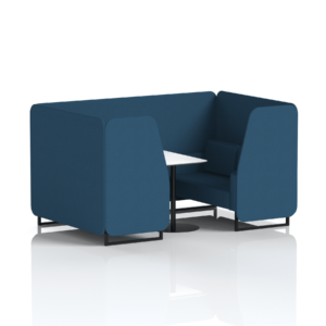 Brixworth Booth With Black Legs And White Table In Single Tone - Image 59