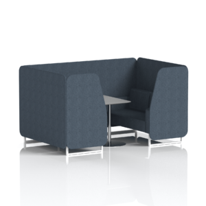 Brixworth Booth With White Legs And Grey Table In Single Tone - Image 33