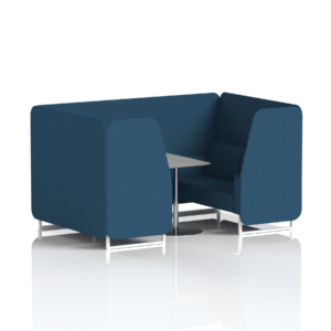 Brixworth Booth With White Legs And Grey Table In Single Tone - Image 59