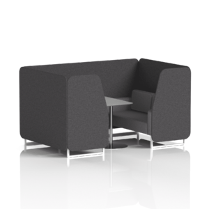 Brixworth Booth With White Legs And Grey Table In Two Tone - Image 37