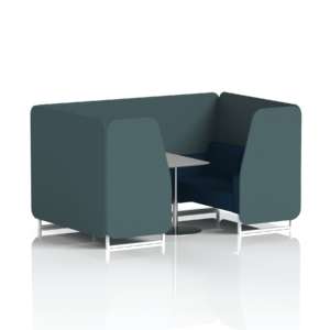 Brixworth Booth With White Legs And Grey Table In Two Tone - Image 41