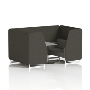 Brixworth Booth With White Legs And Grey Table In Two Tone - Image 46